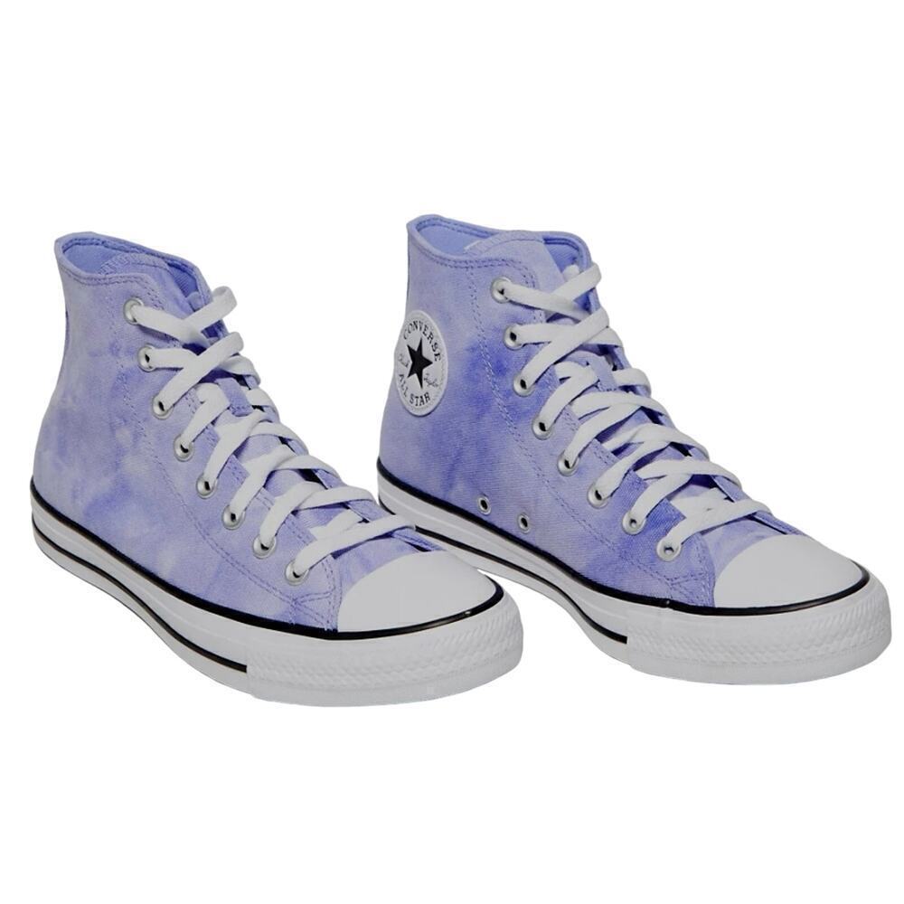 Converse Chuck Taylor All Star Hi Top Unisex Sneakers Ultra Violet/Tie Dye Sz 5